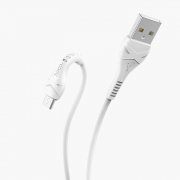Превью Кабель HOCO X37 Cool power (USB - micro-USB) белый — 3