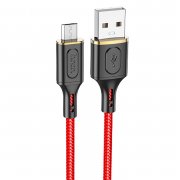 Кабель Hoco X95 Goldentop (USB - micro USB) (красный)