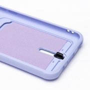 Чехол-накладка - SC304 с картхолдером для Huawei Honor 10 Lite (фиолетовая) — 2