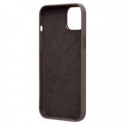 Чехол-накладка - Silicone Case SafeMag с анимацией для Apple iPhone 15 Plus (коричневая) — 2