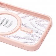 Чехол-накладка - SM015 SafeMag для Apple iPhone 13 Pro (003) (светло-розовая) (рисунок) — 3