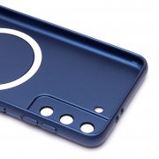 Чехол-накладка - SM020 Matte SafeMag для Samsung Galaxy S21 (G991B) (темно-синяя) — 2