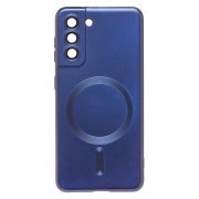 Чехол-накладка - SM020 Matte SafeMag для Samsung Galaxy S21 (G991B) (темно-синяя) — 1