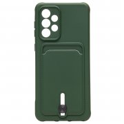 Чехол-накладка - SC304 с картхолдером для Samsung Galaxy A33 5G (A336F) (208755) (темно-зеленая) — 1