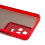Чехол-накладка - PC041 для Xiaomi Poco F4 (209963) (черно-красная) — 2