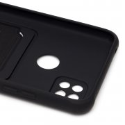 Чехол-накладка - SC304 с картхолдером для Xiaomi Redmi 10A (208511) (черная) — 2