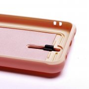 Чехол-накладка - SC304 с картхолдером для Xiaomi Redmi Note 10 (208778) (светло-розовая) — 2
