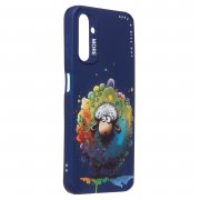 Чехол-накладка - SC335 для Samsung Galaxy A14 4G (A145B) (овечка) (темно-синяя) (227116) — 3