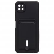 Чехол-накладка - SC304 с картхолдером для Samsung Galaxy A22s 5G (A226F) (208721) (черная) &mdash; 1