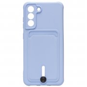 Чехол-накладка - SC304 с картхолдером для Samsung Galaxy S21 FE (G990B) (208751) (светло-лиловая) — 1