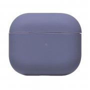 Чехол Soft touch для кейса для Apple AirPods 3 (лавандово-серый) — 1