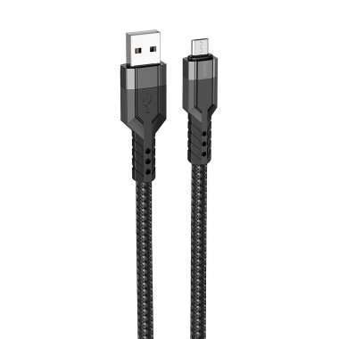 Кабель Hoco U110 (USB - micro USB) 120см (черный) — 1